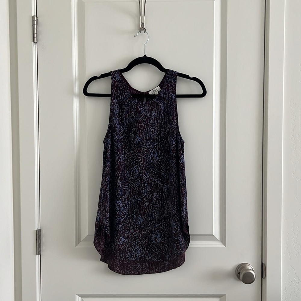 Aritzia Wilfred Sleeveless Blouse - Blue / Purple (S)